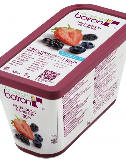 Frozen Fruit Puree 100% Red Fruits LV Boiron - 1kg